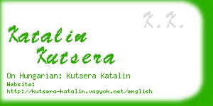 katalin kutsera business card